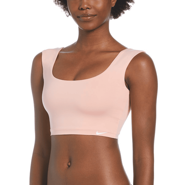 Crop Top Nike Swim NESSC235 Coral 1