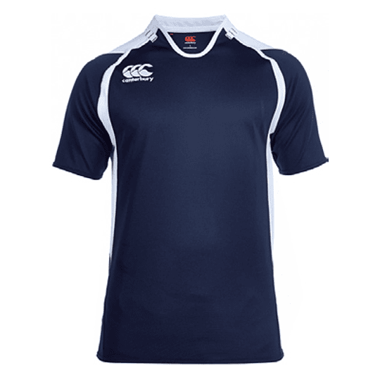 Camiseta Rugby Vapodri Ru-Gby Adulto (Azul Marino/Blanco, L)