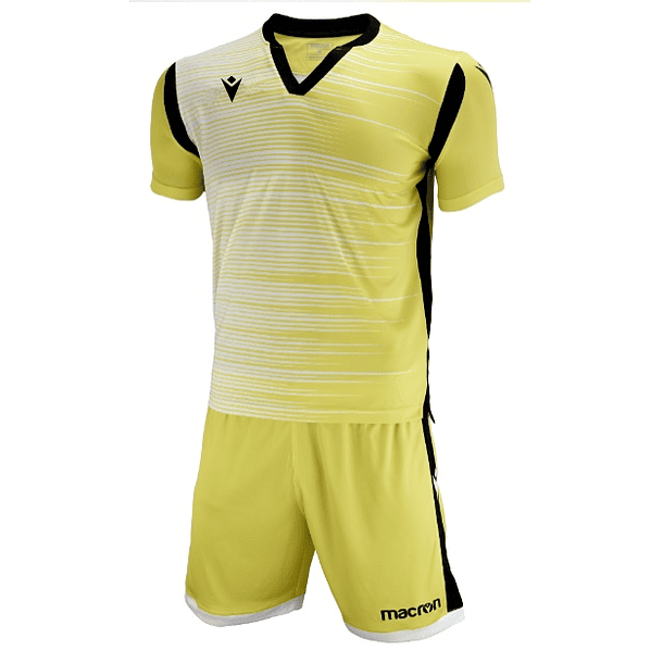 Uniforme Macron Napoles Hero Eco Friendly Adulto Amarillo-Blanco 1