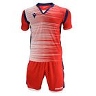 Uniforme Macron Napoles Hero Eco Friendly Adulto Rojo-Blanco 1