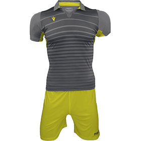 Uniforme Macron Tabit Hero Eco Friendly Adulto Gris-Amarillo
