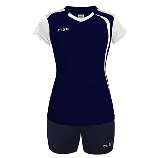 Kit Voleibol Mitre Mujer Azul Marino-Blanco