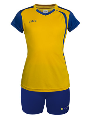 Kit Voleibol Mitre Mujer Azul Amarillo-Azulino Sportway