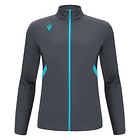 Polerón Full Zipper Raijin Macron Gris 1