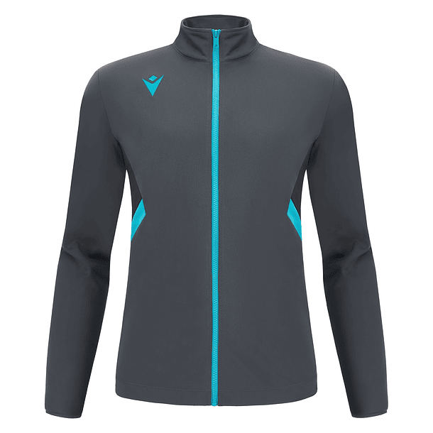 Polerón Full Zipper Raijin Macron Gris 1