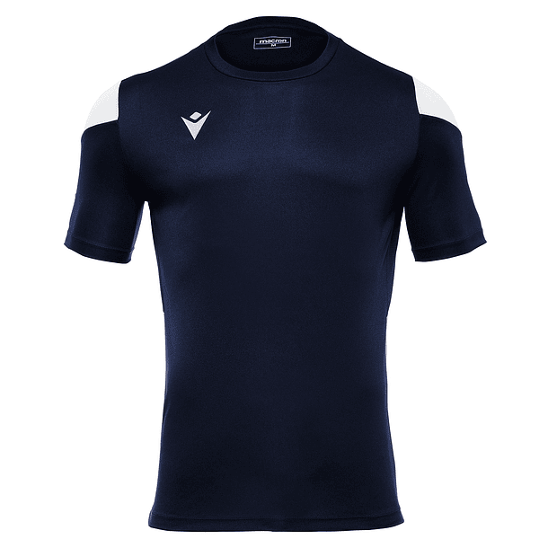 Polera Polis Macron Hombre Azul Marino-Blanco 1