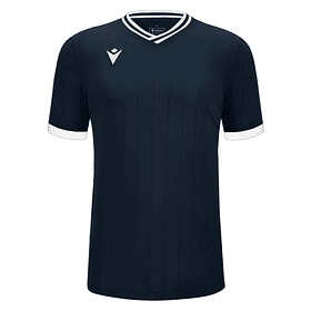 Polera Halley Macron Hombre Azul Marino-Blanco