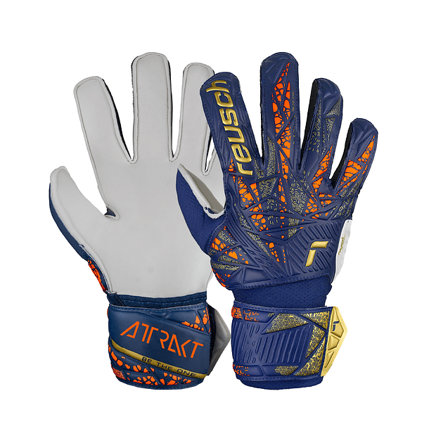 Guante Arquero Reusch Attrakt Solid Junior GK24 Azul 1