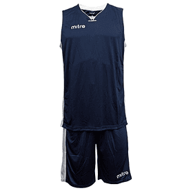 Uniforme Básquetbol Mitre Azul Marino-Blanco