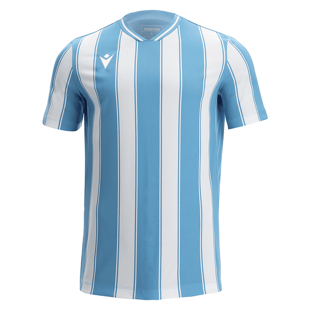 Polera Sceptrum Macron Hombre Celeste-Blanco 1