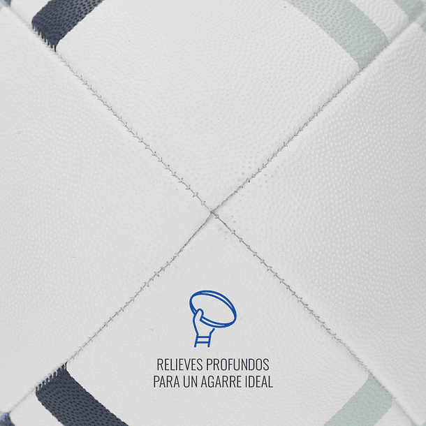 Balón de Rugby Mitre Grid Blanco  7