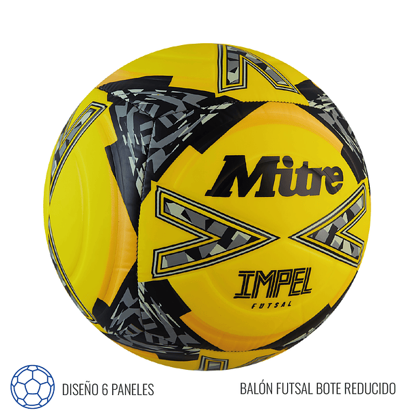 Balón de Futsal - Futbolito Mitre Impel Amarillo T4 2