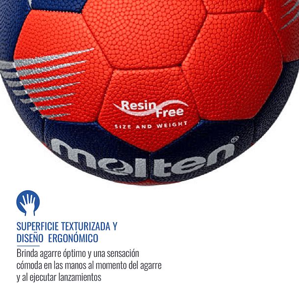 Balón Handbol Molten Serie F3400 Resina Free 3