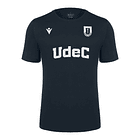 Polera Oficial UDEC Boost Eco | Macron/ Azul Marino  1
