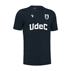 Polera Oficial UDEC Boost Eco | Macron/ Azul Marino  2