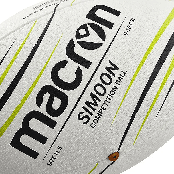Balón de Rugby Macron Simoon | Competition Ball | Talla 5 5