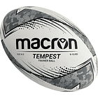 Balón de Rugby Macron Tempest | Training Ball (Blanco/Negro) Talla 3 1