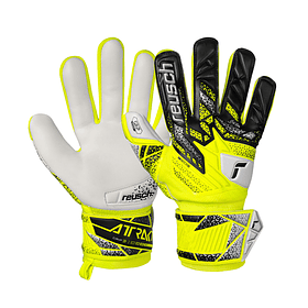 Guante Arquero Attrakt Grip Junior GK25 (Amarillo Fluor/Plateado/Negro)