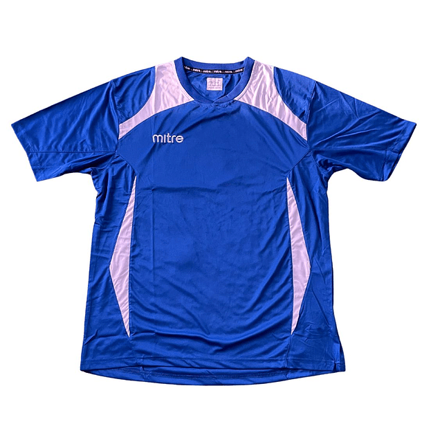 Polera Mitre Entrenamiento (Azulino/Blanco)