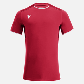 Macron Rhodium Eco camiseta Futbol Hombre (Rojo)