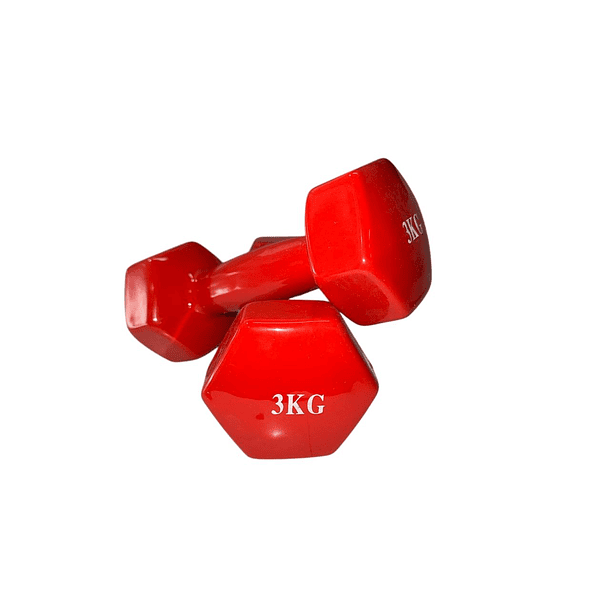 Mancuernas Cubierta Vinil Int.Fierro (Par) (3 Kg)