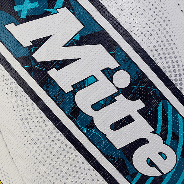 Balon Rugby Squad Blanco/Azul Marino N.4 2
