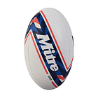 Balon Rugby Grid (Blanco/Azulino/Rojo) 1