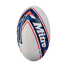 Balon Rugby Grid (Blanco/Azulino/Rojo) 3