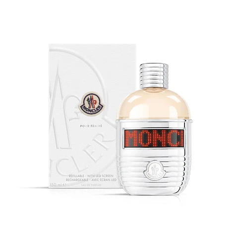 MONCLER POUR FEMME EDP 150 ML. WITH LED SCREEN. RECARGABLE