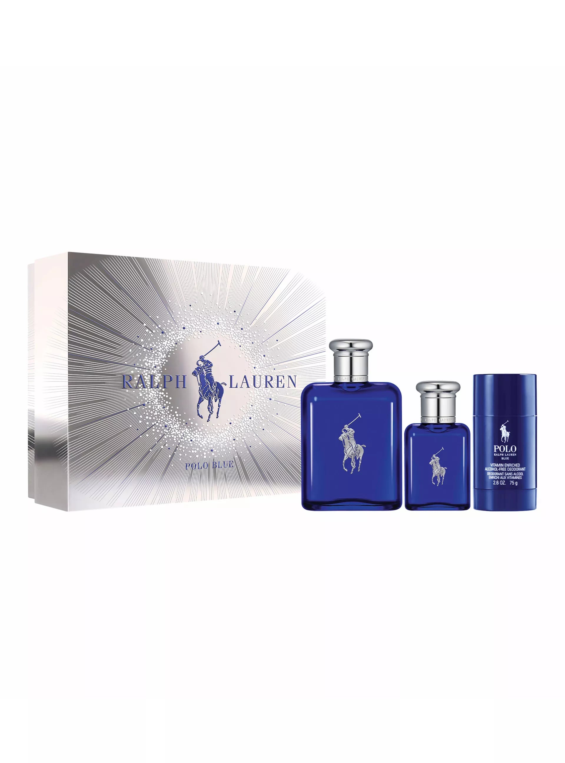 Estuche Polo Blue Ralph Lauren Edt 125Ml + 40Ml Edt + 75Ml Deo Stick Hombre 1