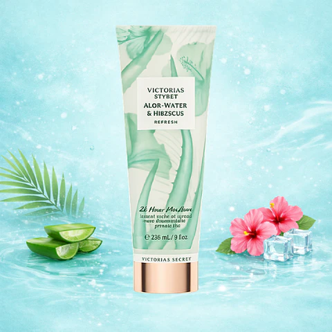 Body Lotion Aloe Water & Hibiscus Refresh Victoria's Secret 236ML 