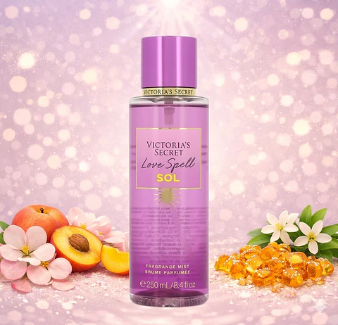 Body Mist Love Spell Sol Fragrance Mist Victoria's Secret 250Ml