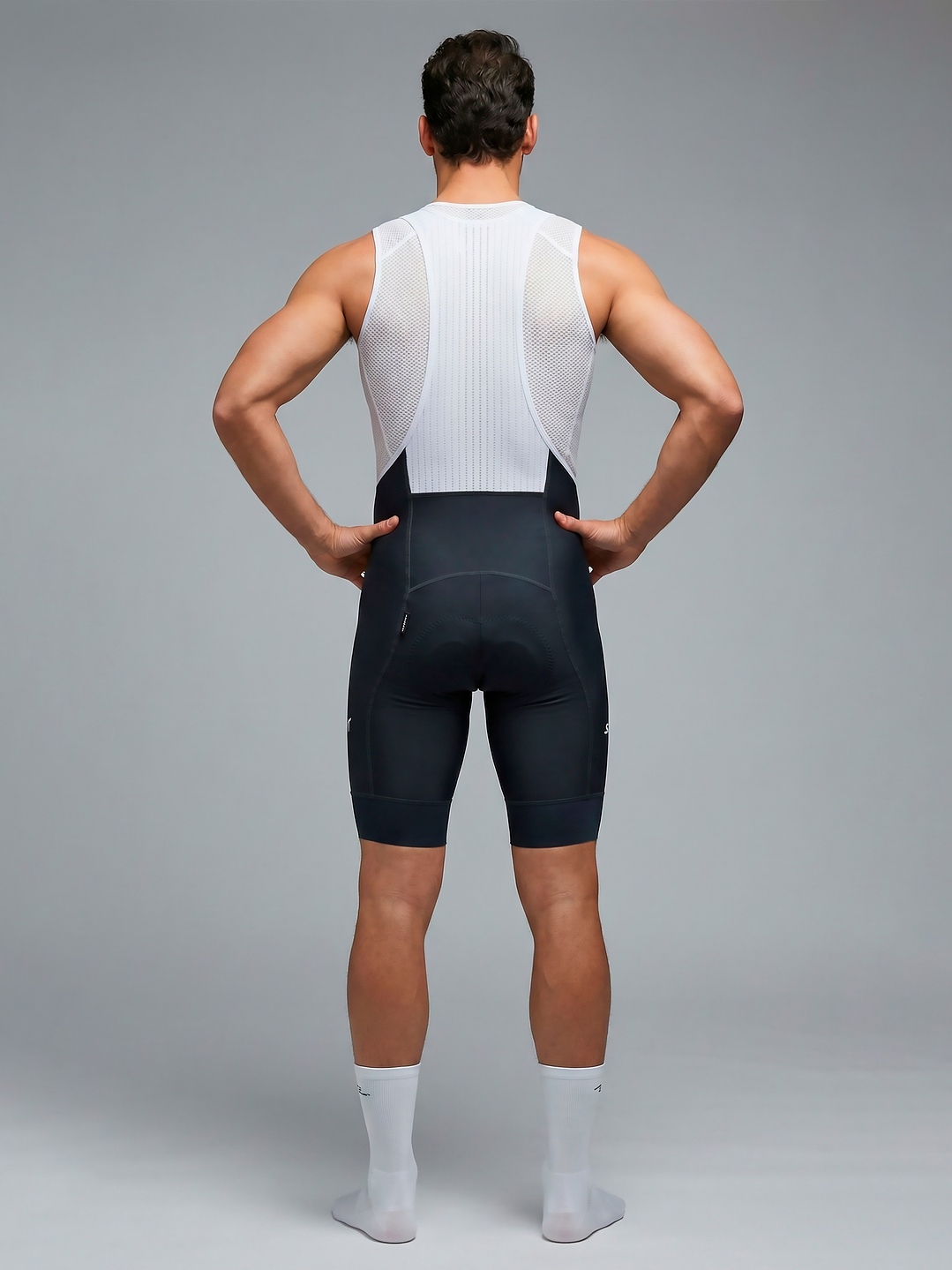 Pantaloneta - Bib Shorts Ciclismo Pro Gris - Hombre 3