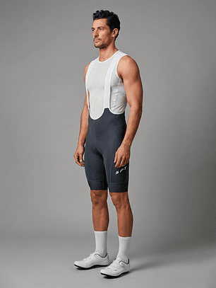 Pantaloneta - Bib Shorts Ciclismo Pro Gris - Hombre