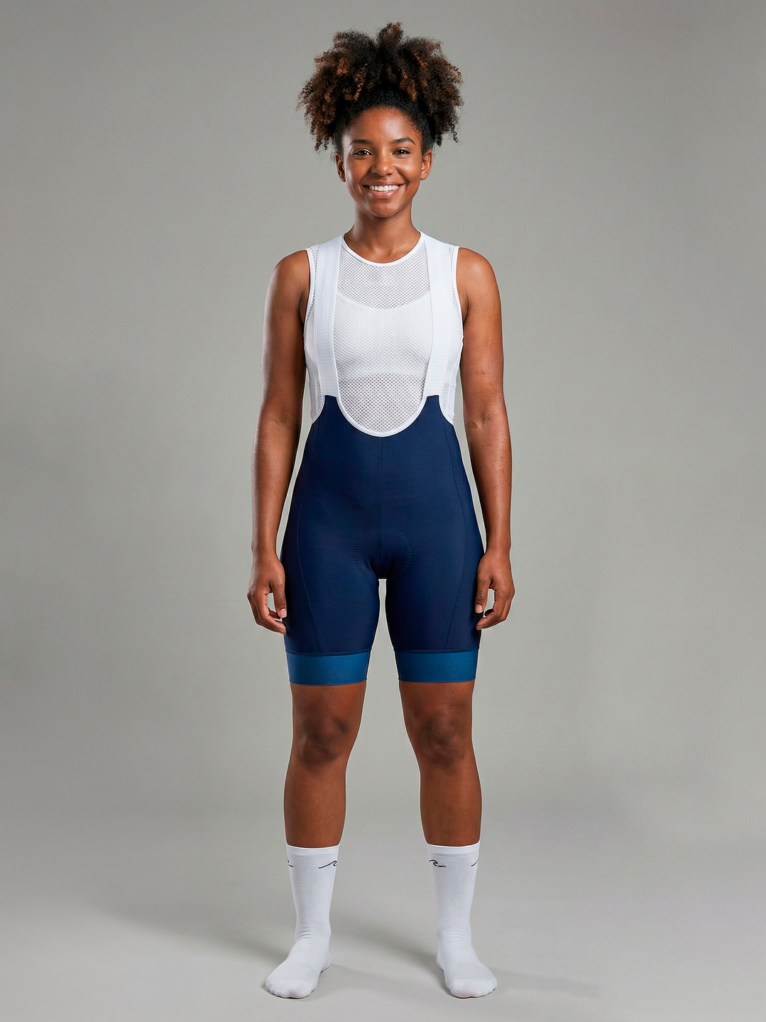 Pantaloneta - Bib Shorts Ciclismo Pro Azul Ocean - Mujer 2