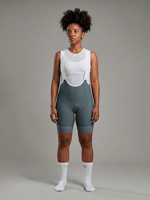 Pantaloneta - Bib Shorts Ciclismo Pro Verde Aero - Mujer