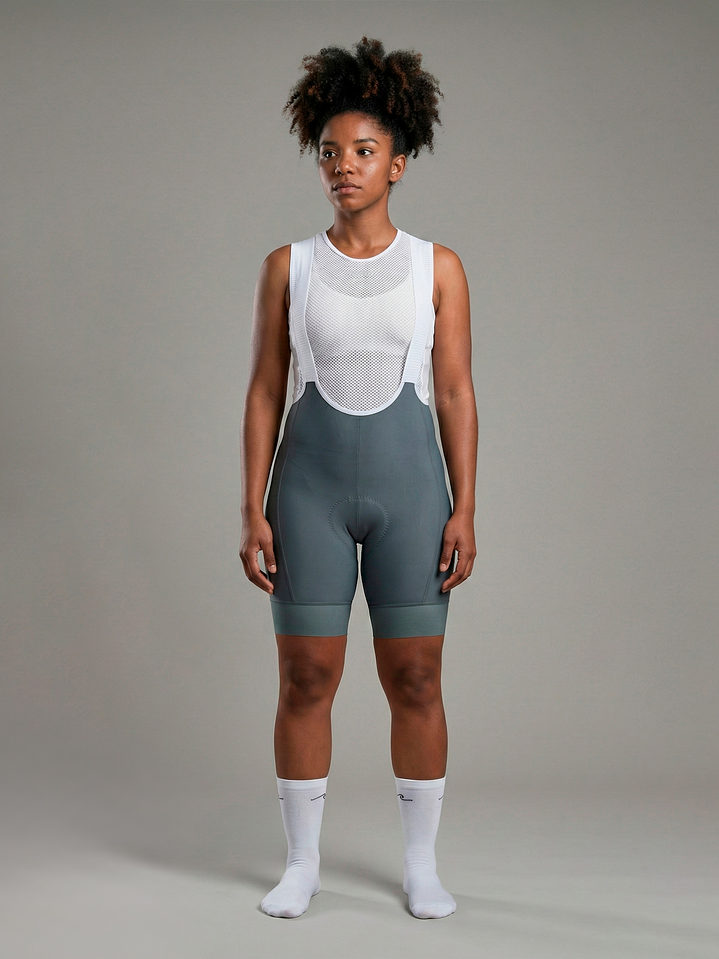 Pantaloneta - Bib Shorts Ciclismo Pro Verde Aero - Mujer 2