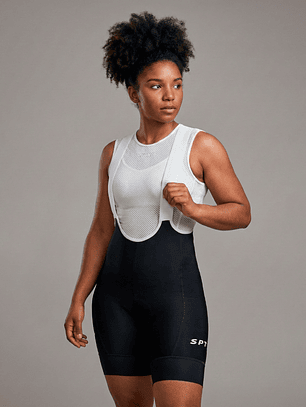 Pantaloneta - Bib Shorts Ciclismo Pro Gris - Mujer