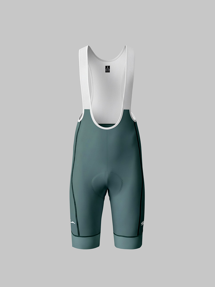 Pantaloneta - Bib Shorts Ciclismo Pro Verde Aero - Hombre 1