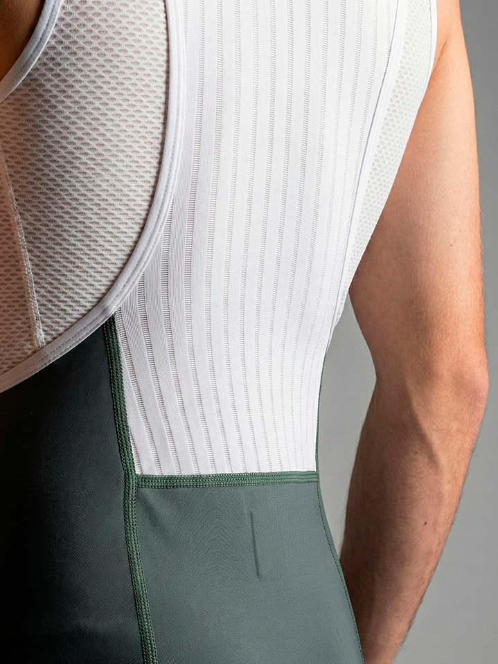 Pantaloneta - Bib Shorts Ciclismo Pro Verde Aero - Hombre 5