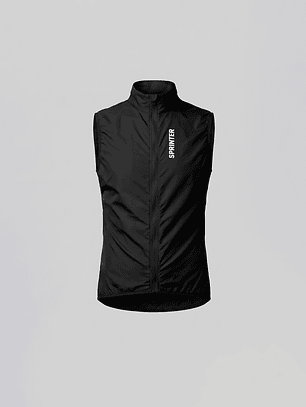 Chaleco Ciclismo Rompe Viento Negro - Hombre