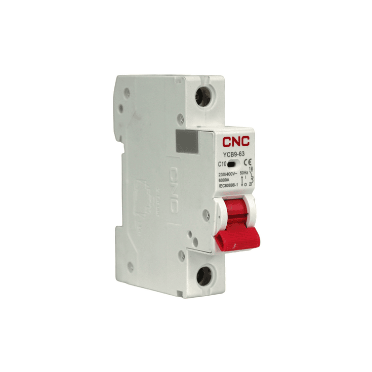 INTERRUPTOR TERMOMAGNÉTICO AC 1P C 25A 6KA CNC 1