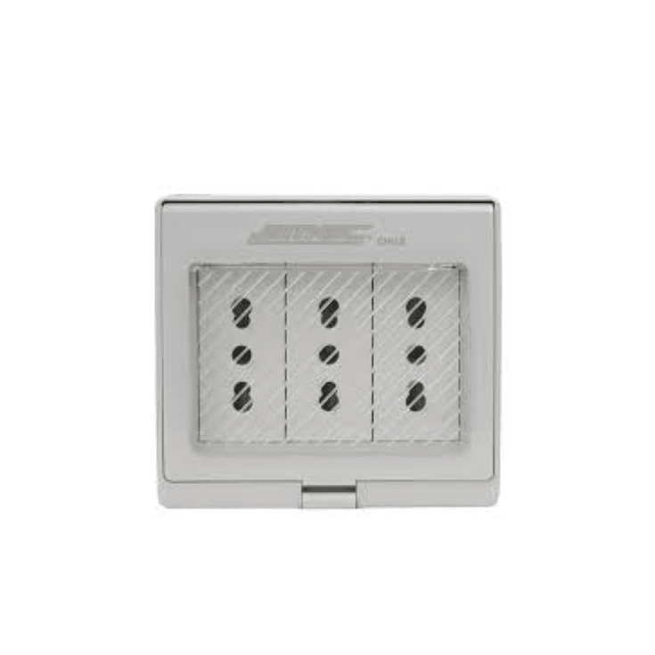 TOMACORRIENTE TRIPLE 10/16A HIDROBOX IP55 7500HX7783 1