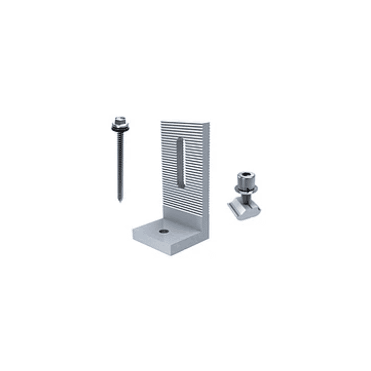 SOPORTE L PARA RIEL TECHO MADERA O ZINC TUERCA SIMETRICA PEQUEÑA 1