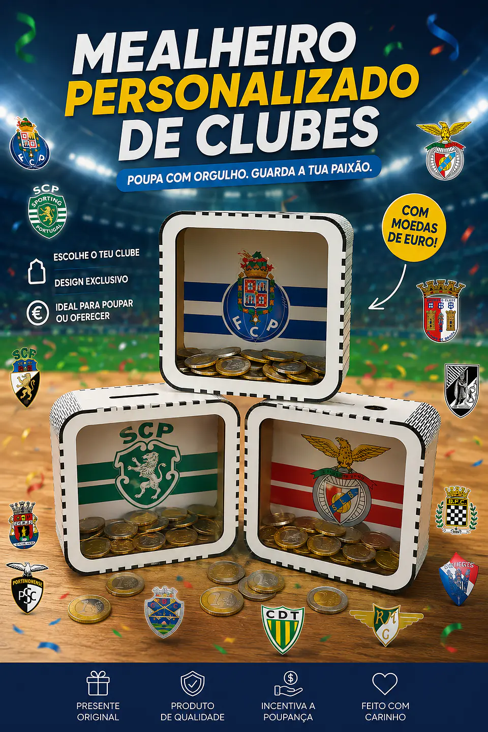 Mealheiro Personalizado Clubes 1