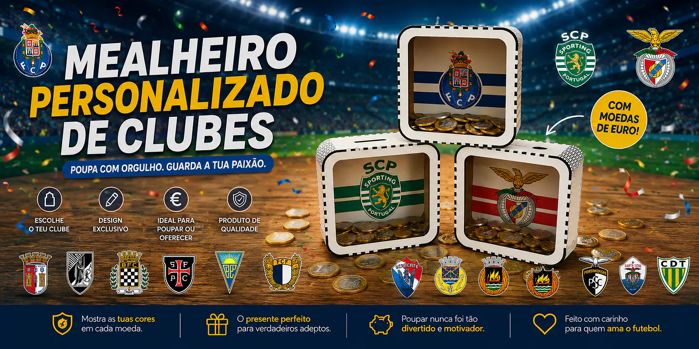 Mealheiro Personalizado Clubes 2