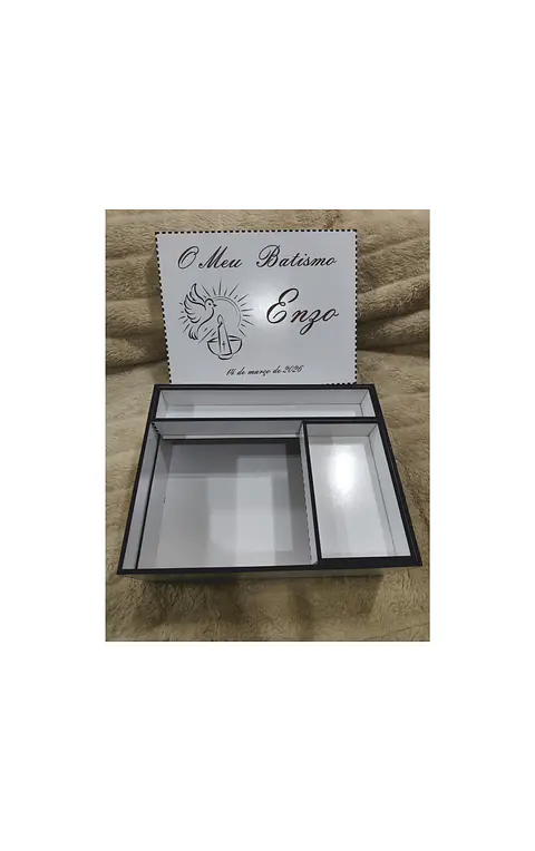 CAIXA DE BATISMO MDF