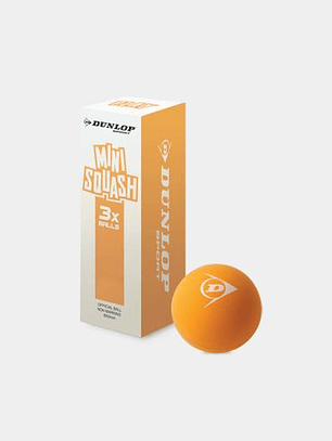 Dunlop Mini Squash Play Squash Ball (Blister 3un)