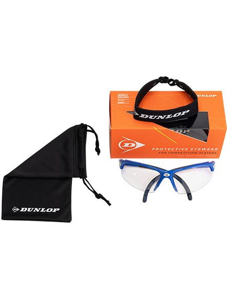 Dunlop Competition Players Goggles (Black, Blue) 3