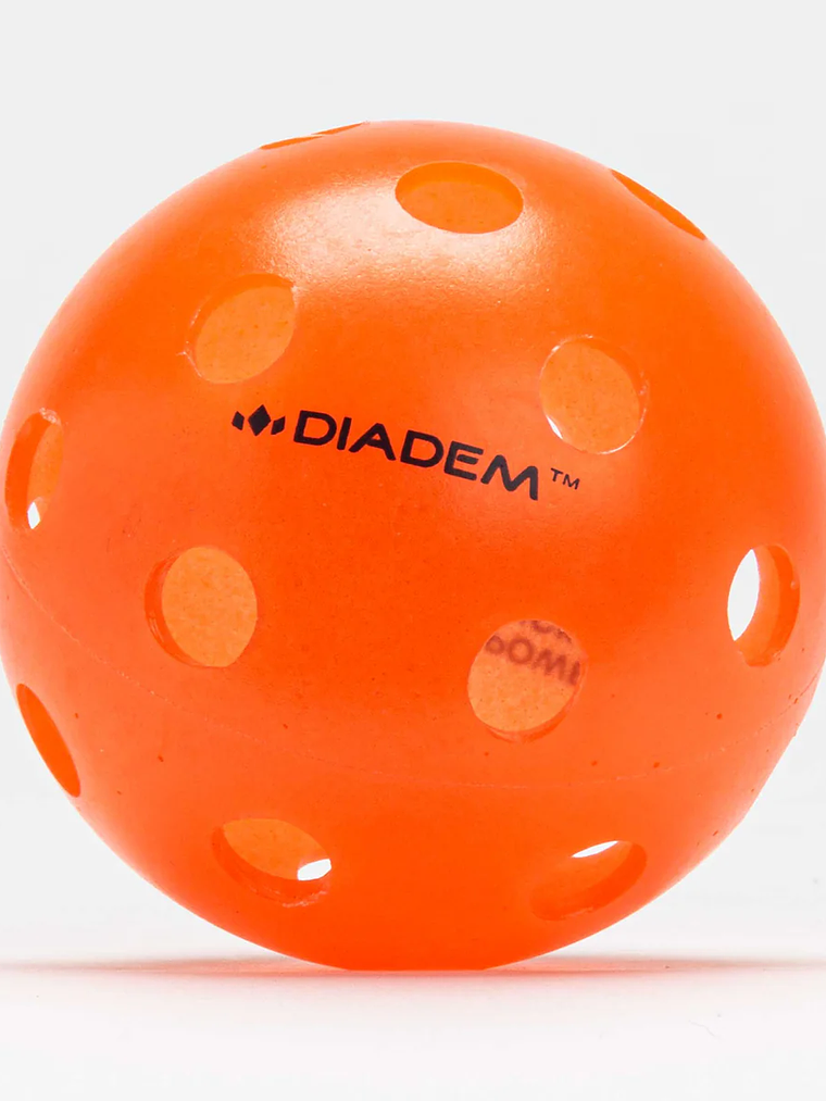 Bola Pickleball Diadem Premier Power Pickleball Indoor (Laranja,Pack 3un) 2